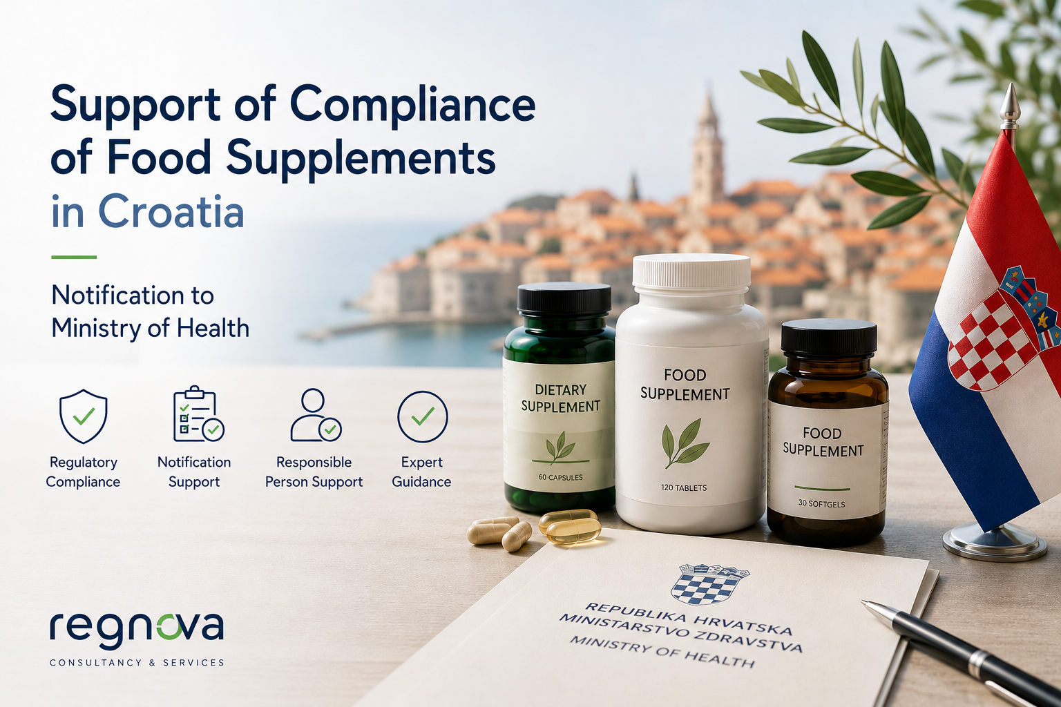 Food Supplement Compliance in Croatia: Notification, Ministry Approval and Local Support